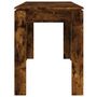 Voir la diapositive 5 : VIDAXL Table a dîner chene fume 120x60x76 cm bois d'ingenierie