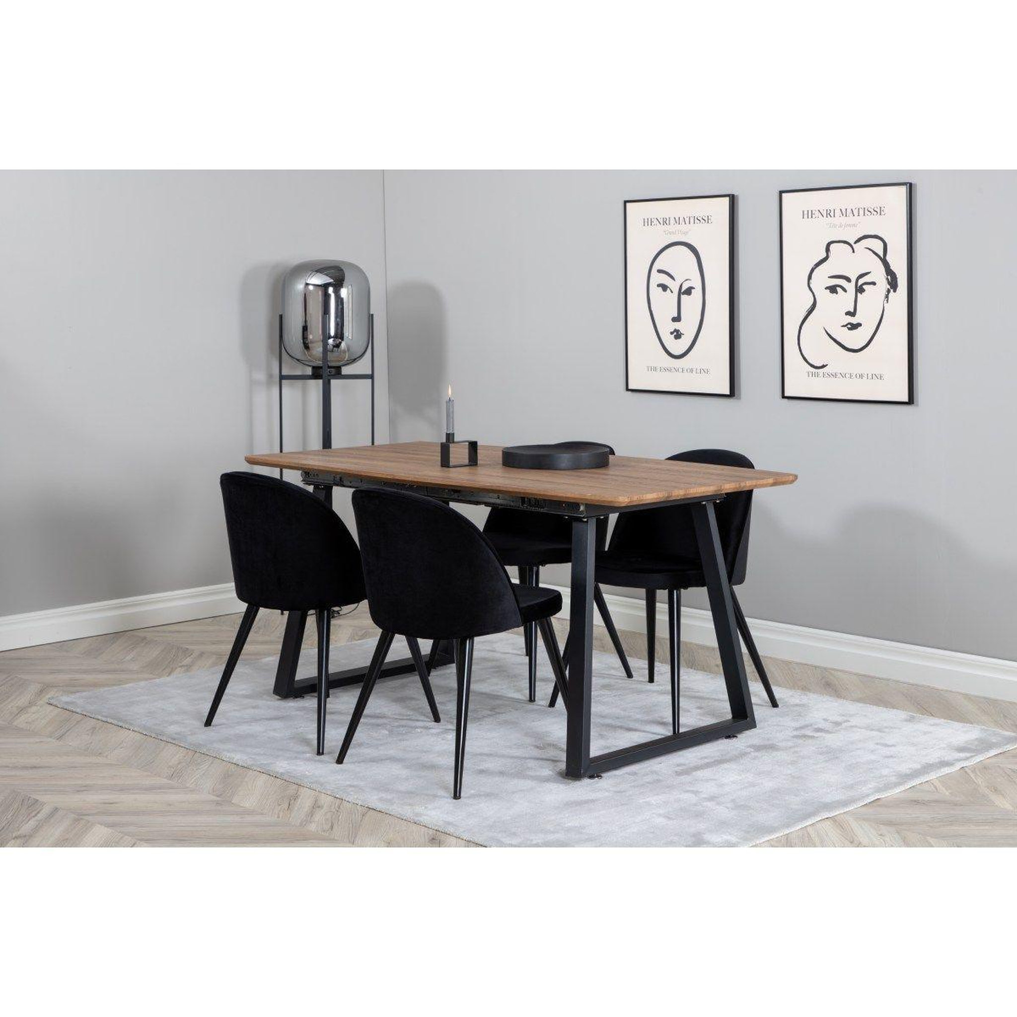Voir la diapositive 4 : Paris Prix Table à manger extensible  inca  160-200cm marron
