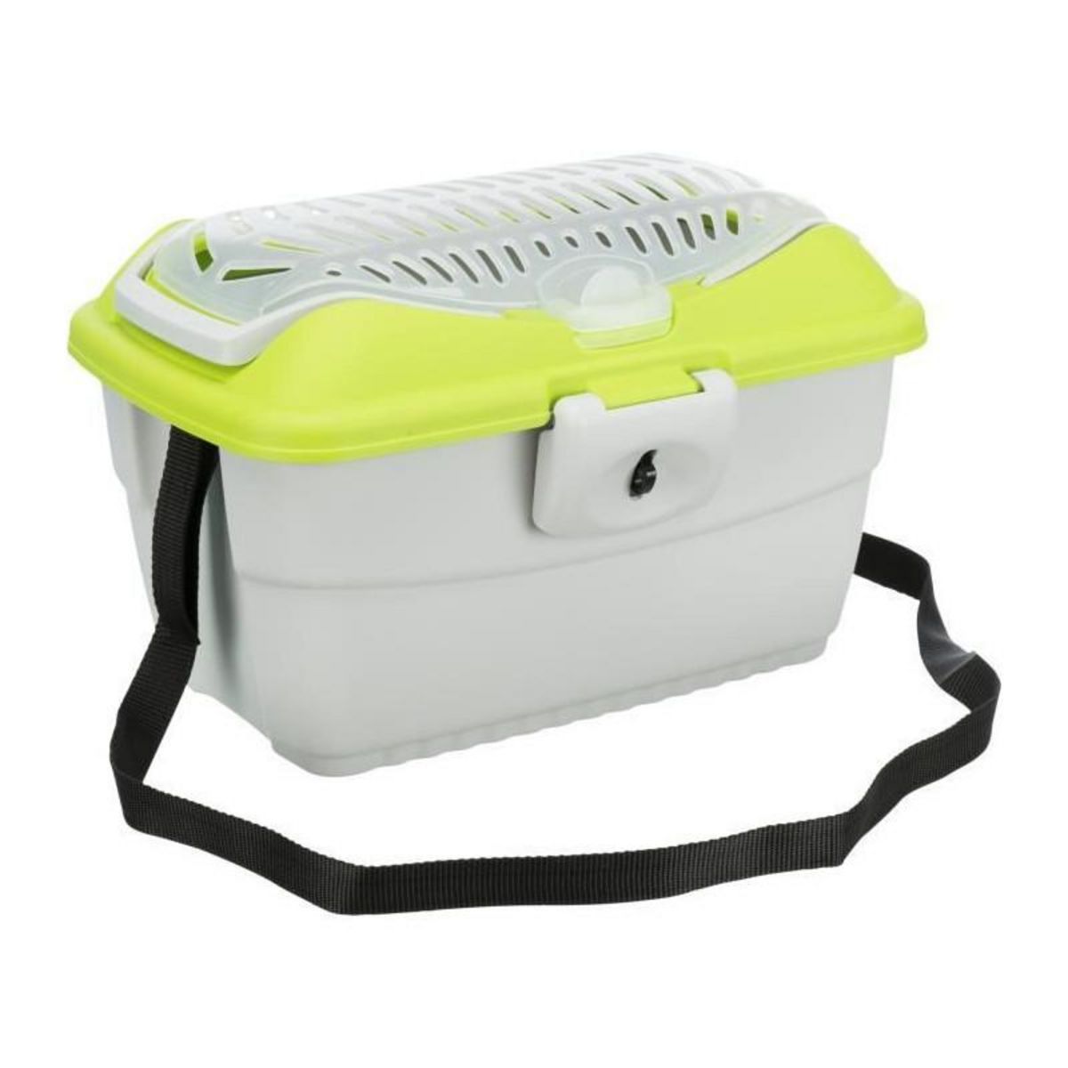 Trixie TRIXIE Box de transport Mini-Capri 40 × 22 × 30 cm gris clair/vert pour rongeurs