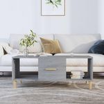 VIDAXL Table basse sonoma gris 102x50x40 cm bois d'ingenierie