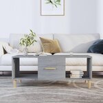 VIDAXL Table basse sonoma gris 102x50x40 cm bois d'ingenierie