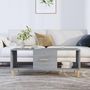 Voir la diapositive 1 : VIDAXL Table basse sonoma gris 102x50x40 cm bois d'ingenierie