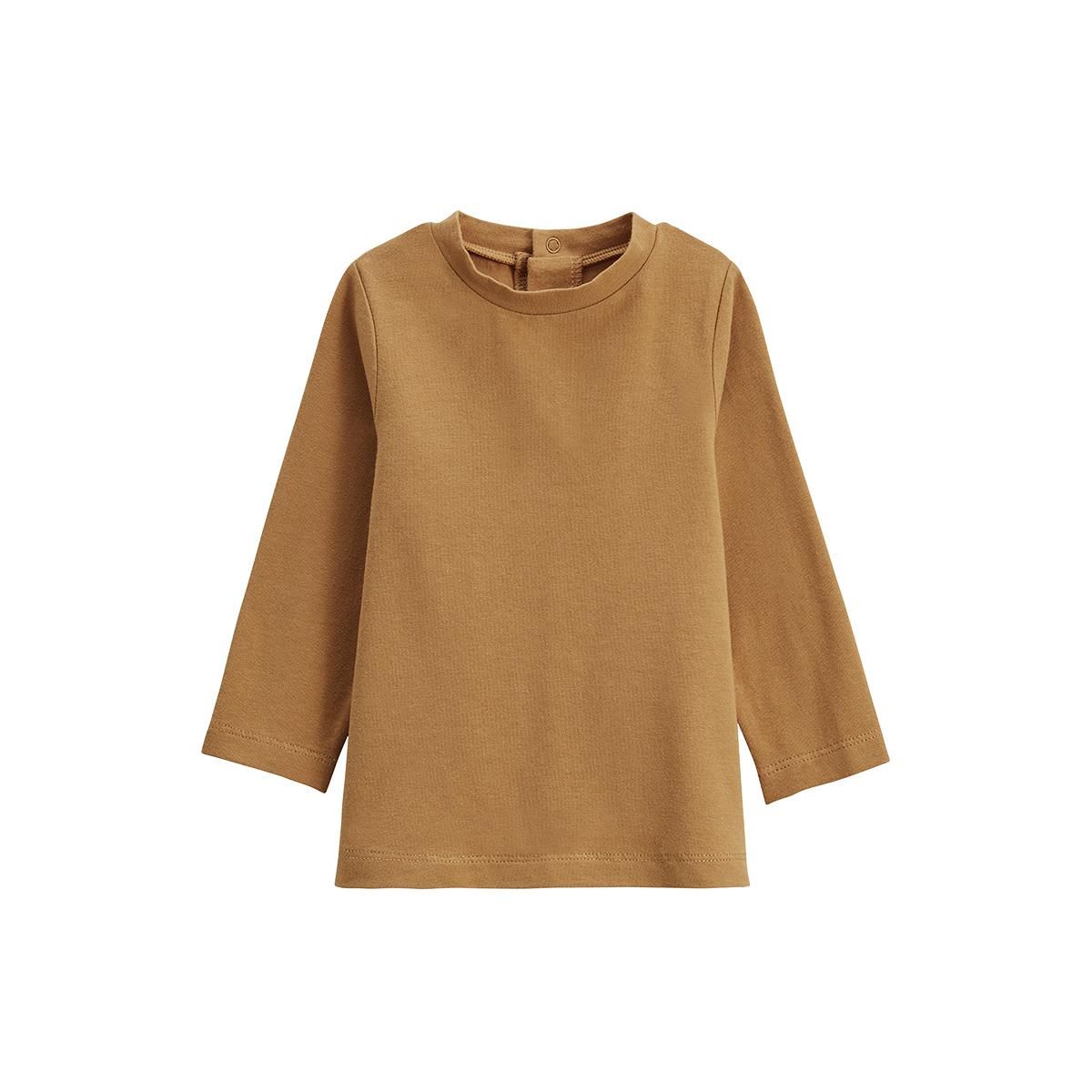 Petit Béguin Ensemble salopette bébé en molleton et t-shirt Lamascotte