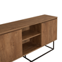 Voir la diapositive 6 : CONCEPT USINE Buffet 2 portes 6 espaces de rangement 140 cm BREZNO