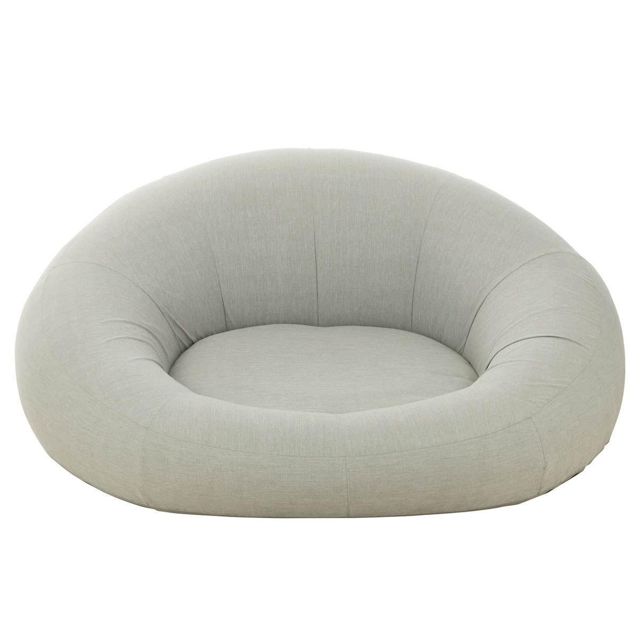 Voir la diapositive 2 : J-LINE Pouf de jardin  donut  175cm gris