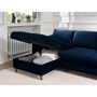 Voir la diapositive 4 : LISA DESIGN Brooke - canapé d'angle gauche - convertible avec coffre - 4 places - en velours
