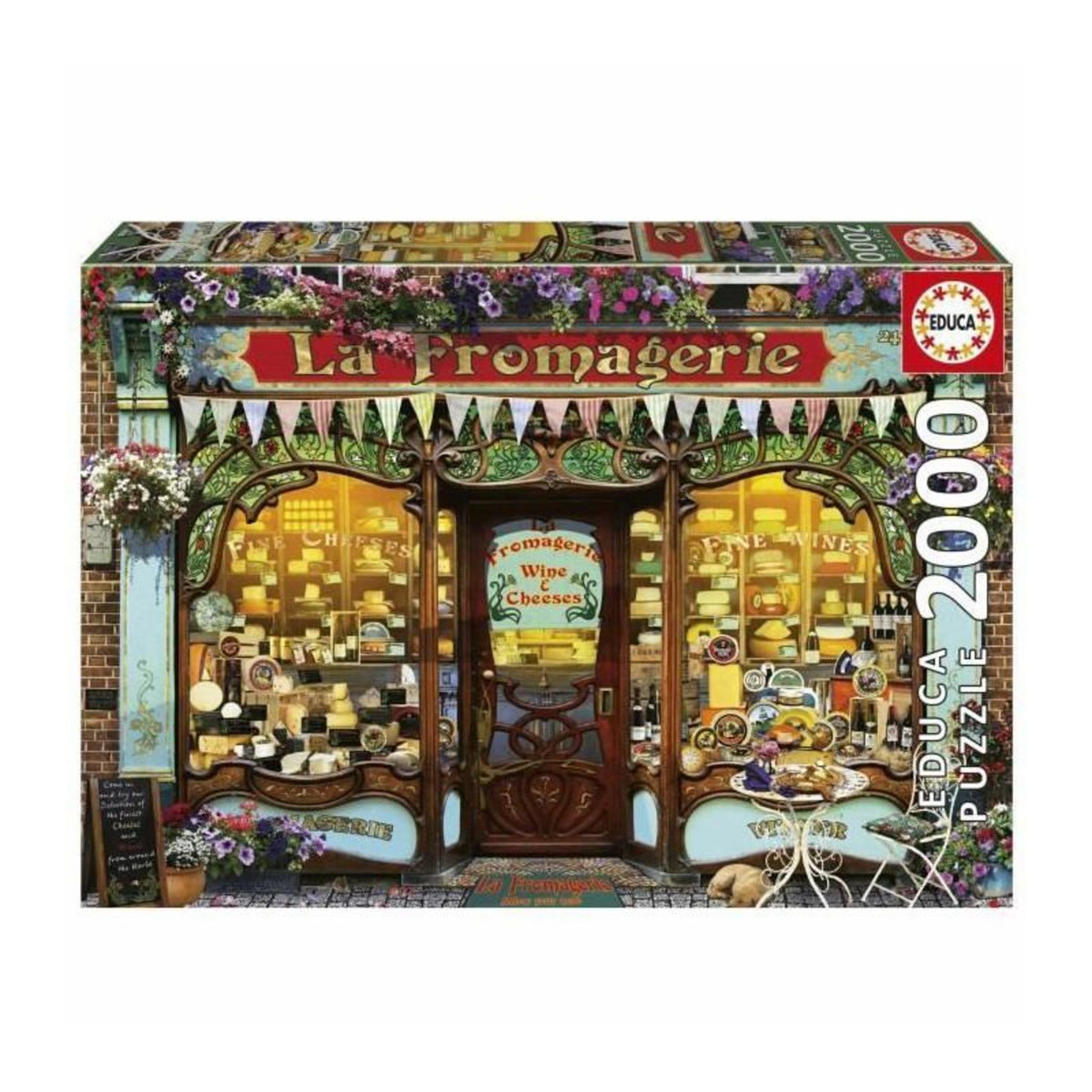 EDUCA Puzzle - EDUCA - La boutique de fromages fins - 2000 pieces - 96x68 cm - a partir de 15 ans