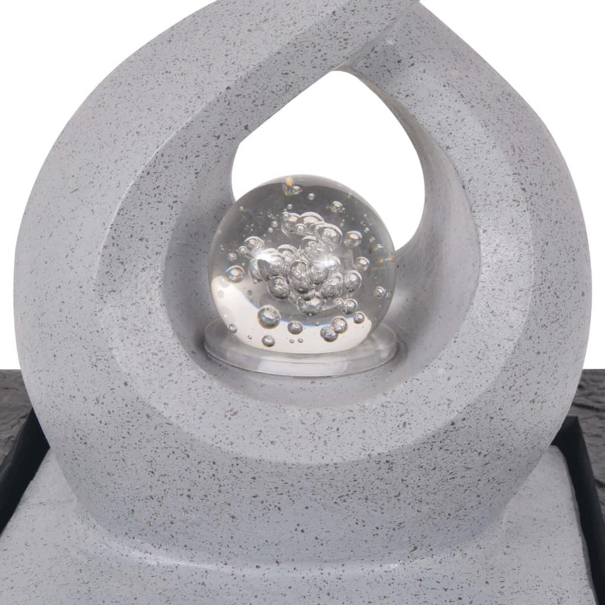 Voir la diapositive 4 : VIDAXL Fontaine d'interieur avec lampe LED Polyresine