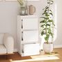 Voir la diapositive 3 : VIDAXL Buffet Blanc 32x34x75 cm Bois massif de pin