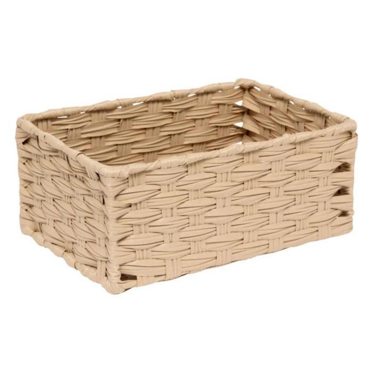 FIVE Lot de 3 Paniers de Rangement Hauts  Tressé  30cm Naturel