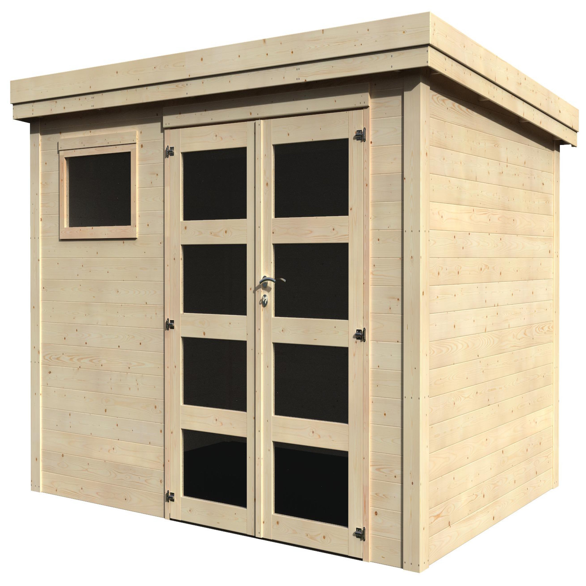 Voir la diapositive 2 : DECOR ET JARDIN Abri de jardin bois - 9,6m² - PAOLO