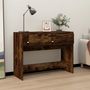 Voir la diapositive 3 : VIDAXL Table console Chene fume 100x39x75 cm Bois d'ingenierie