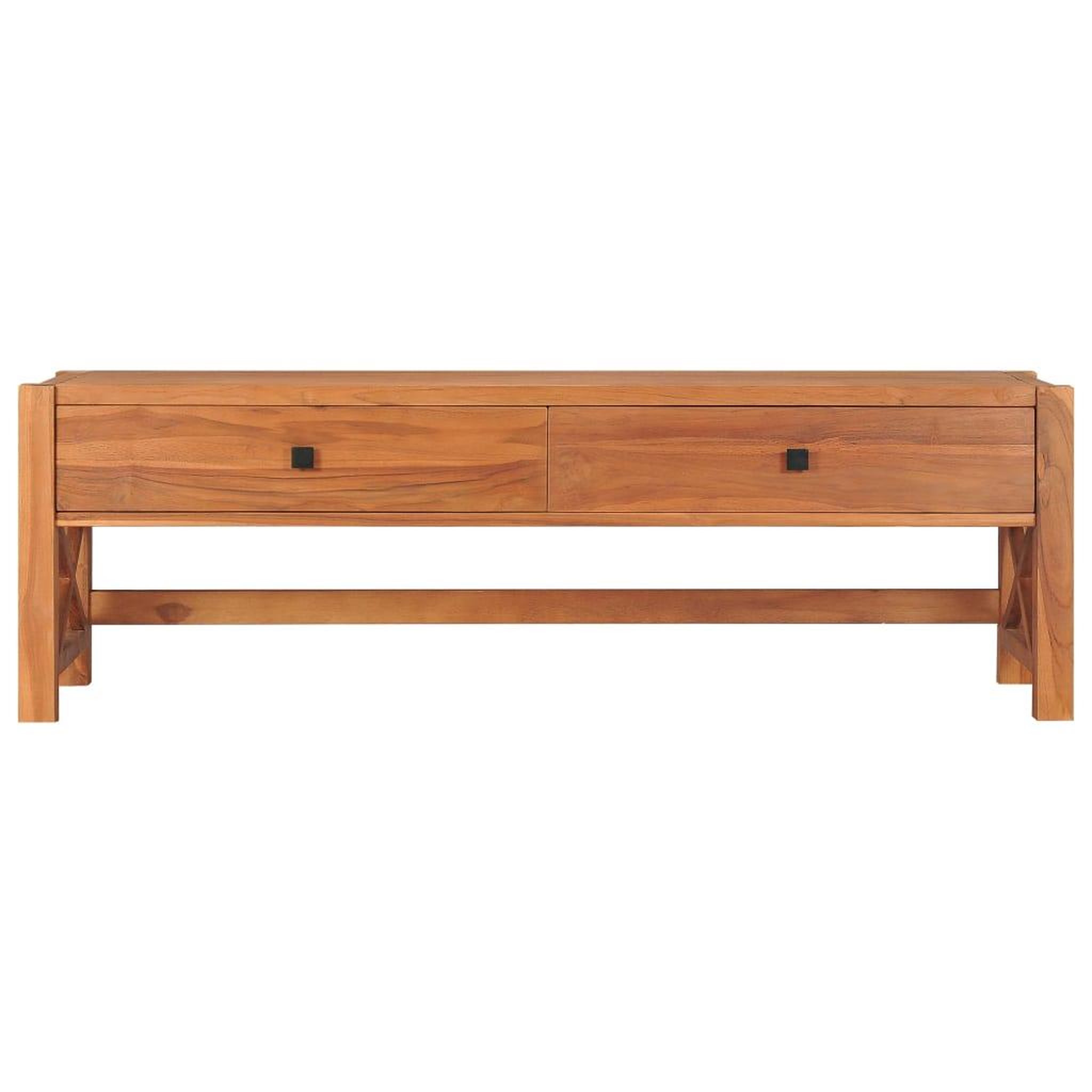 Voir la diapositive 3 : VIDAXL Meuble TV 140x40x45 cm Bois de teck