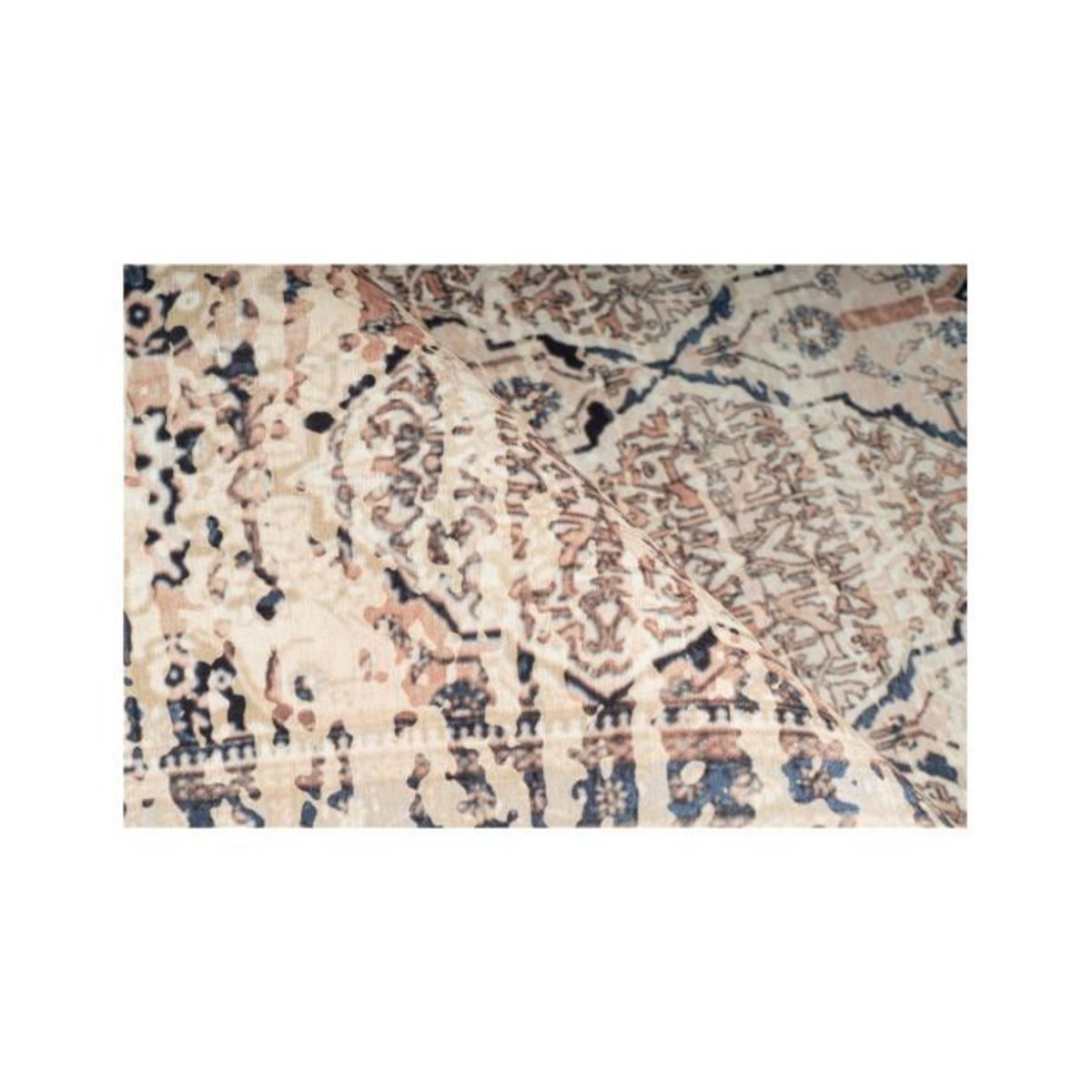 Paris Prix Tapis Vintage Motif Oriental  Galaxy IV  Beige & Bleu