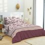 Voir la diapositive 1 : UNIVERS DECOR Pack complet housse de couette réversible pour lit 180 x 200 cm  King size  Cashemire bordeaux