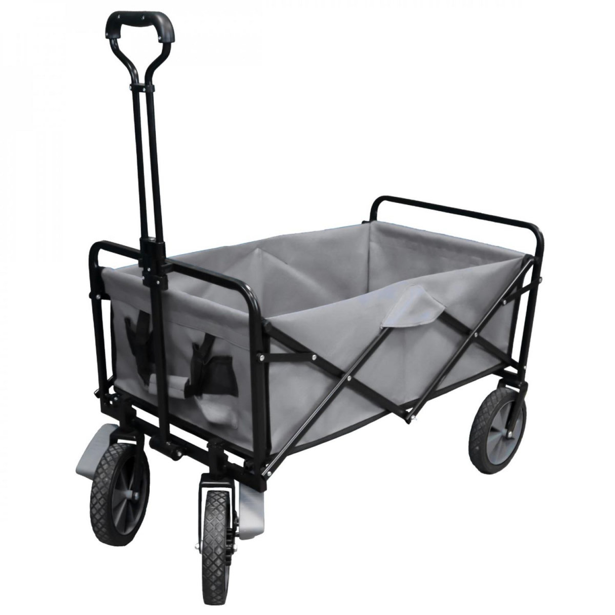 LINXOR Chariot de transport, remorque de jardin pliable à roulettes - 90 Kg