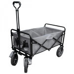 LINXOR Chariot de transport, remorque de jardin pliable à roulettes - 90 Kg