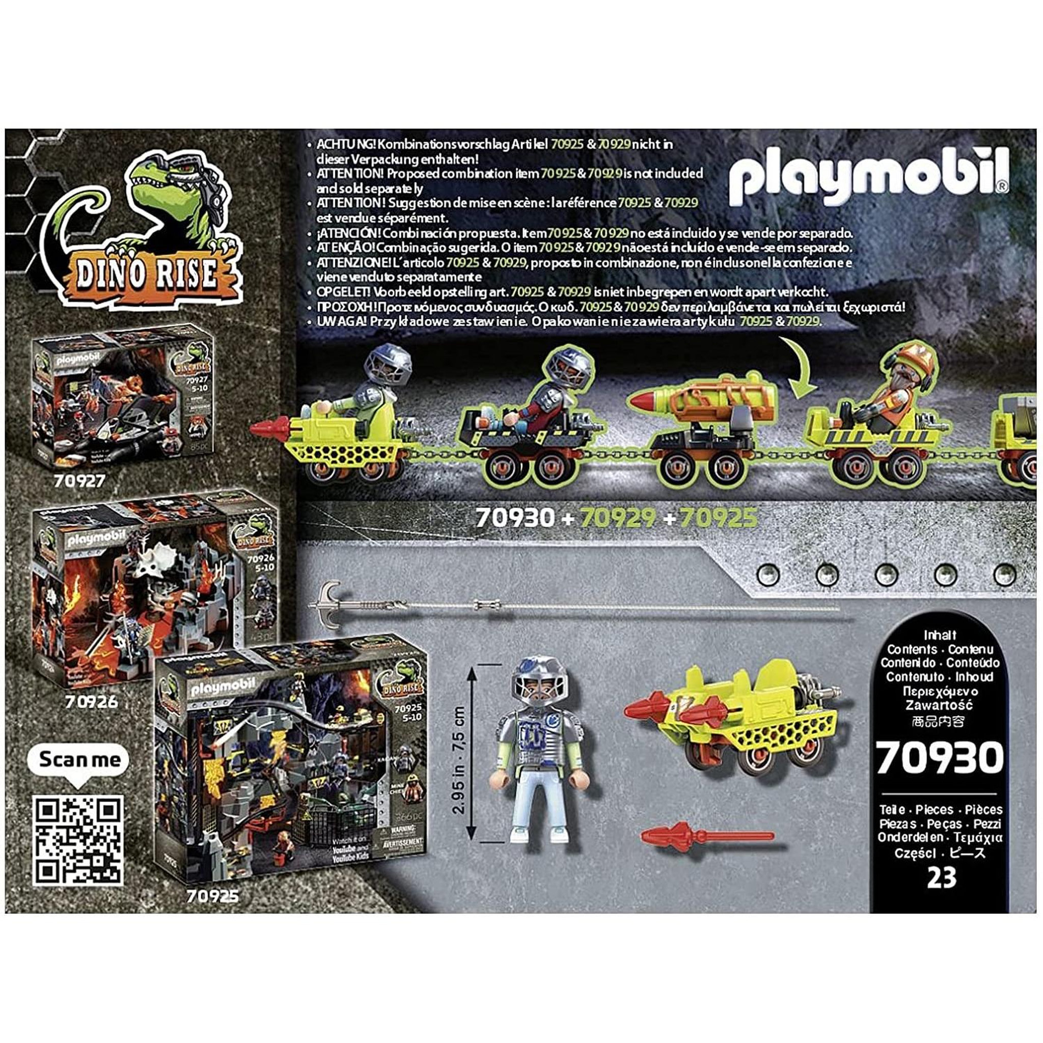 Voir la diapositive 4 : PLAYMOBIL Dino Rise Mine Cruiser