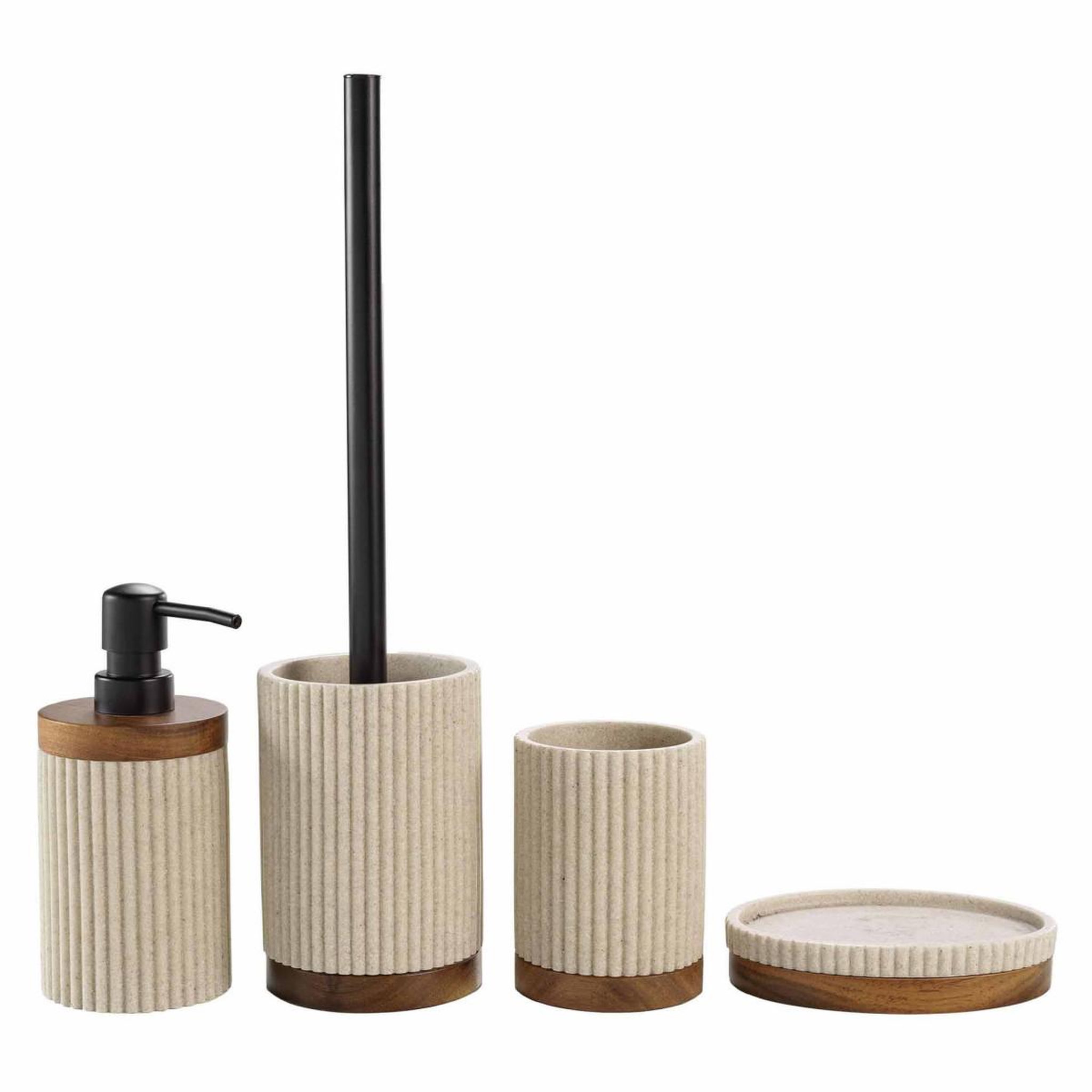 Voir la diapositive 2 : Douceur d'Intérieur Porte savon design  niagara  14cm naturel