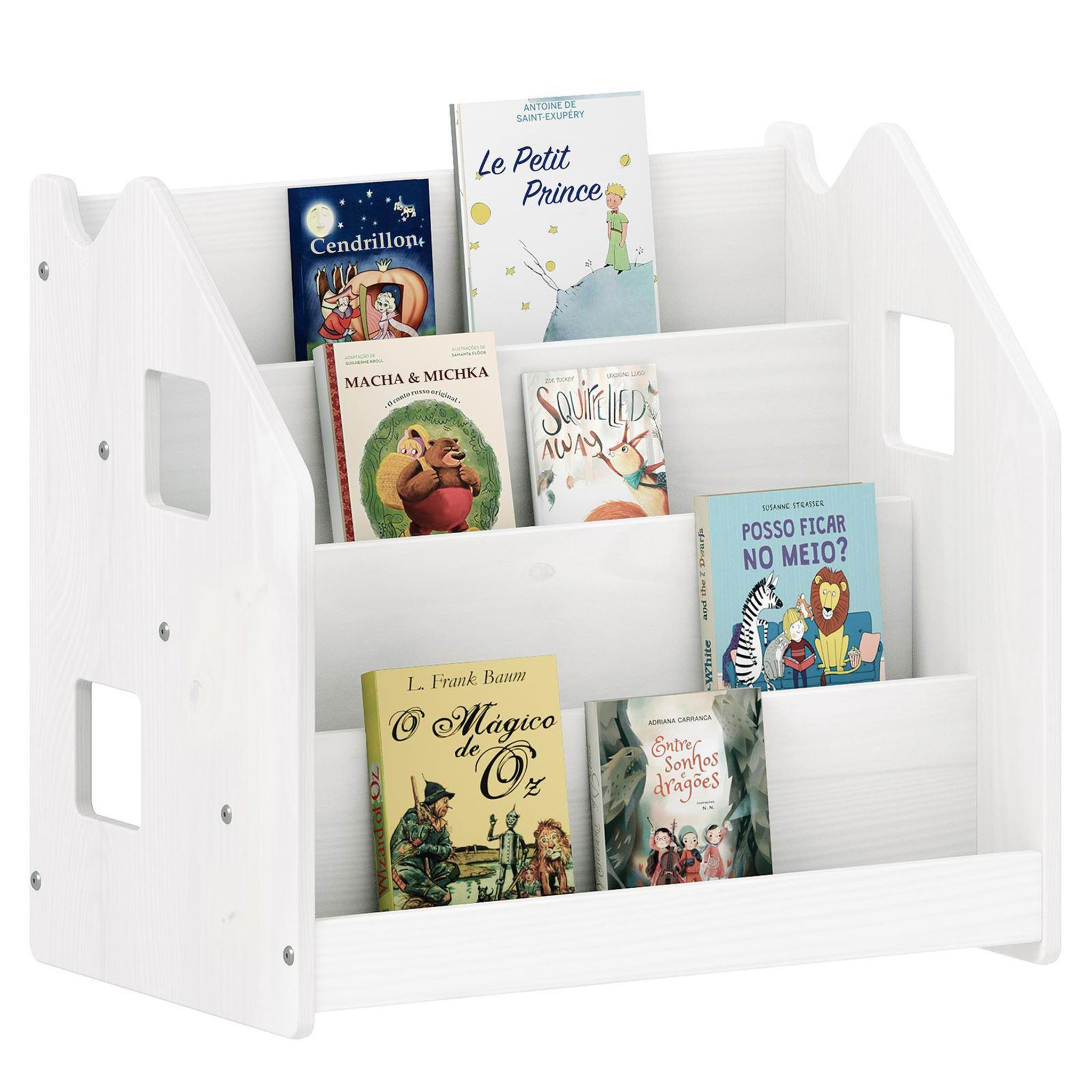 Voir la diapositive 1 : IDIMEX Bibliothèque enfant BRUNO en pin massif
