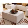 Voir la diapositive 1 : BEST MOBILIER Topaze - pouf - en velours côtelé plat