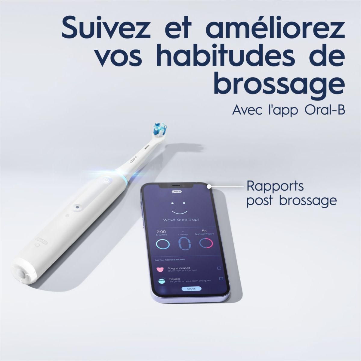 ORAL B Brosse à dents électrique IO 4 White edition cadeau