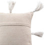 Voir la diapositive 3 : Paris Prix Housse de Coussin à Pompons  Ines  40x40cm Beige