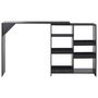 Voir la diapositive 3 : VIDAXL Table de bar avec tablette amovible Noir 138x39x110 cm
