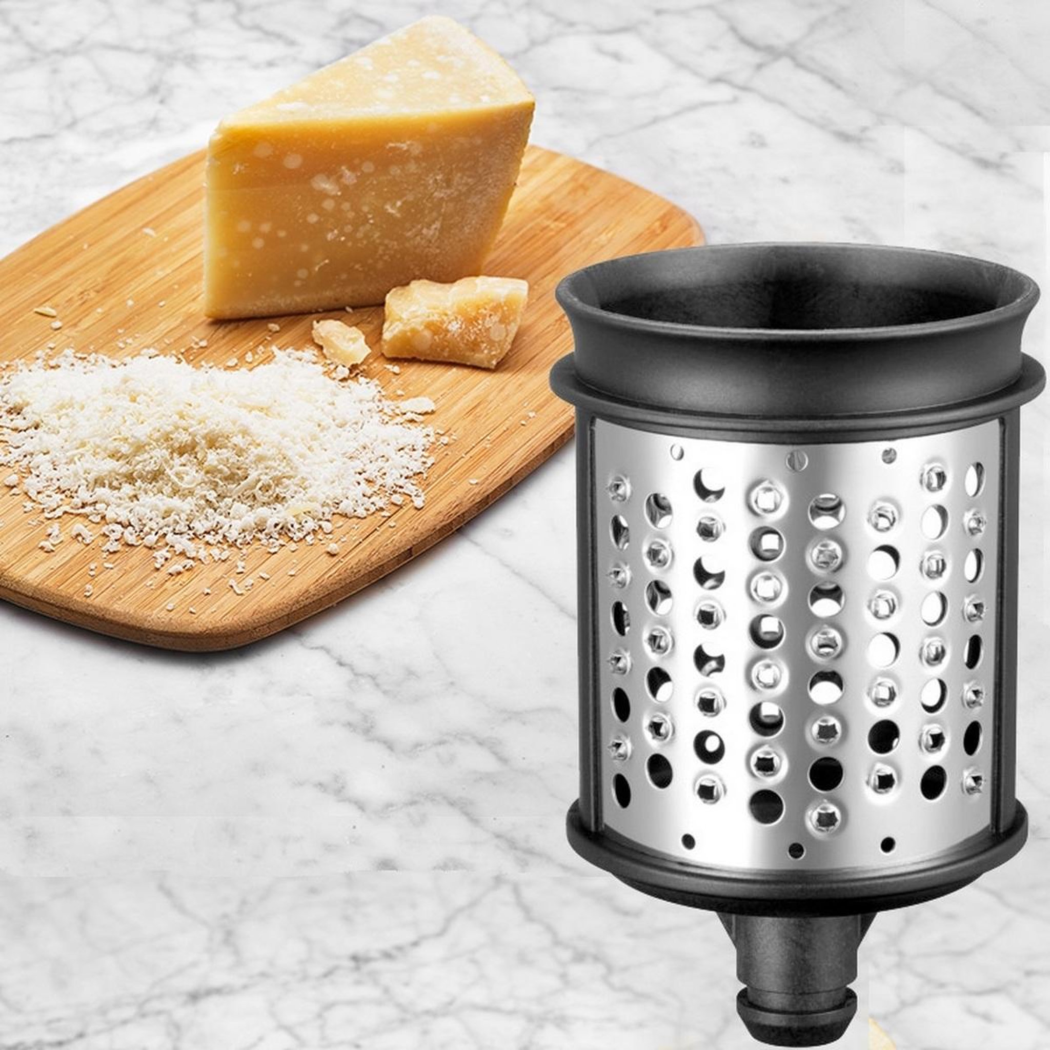 Voir la diapositive 6 : KitchenAid Set de cylindres à râper 5ksmemvsc 3 cylindres pour 5ksmvsa