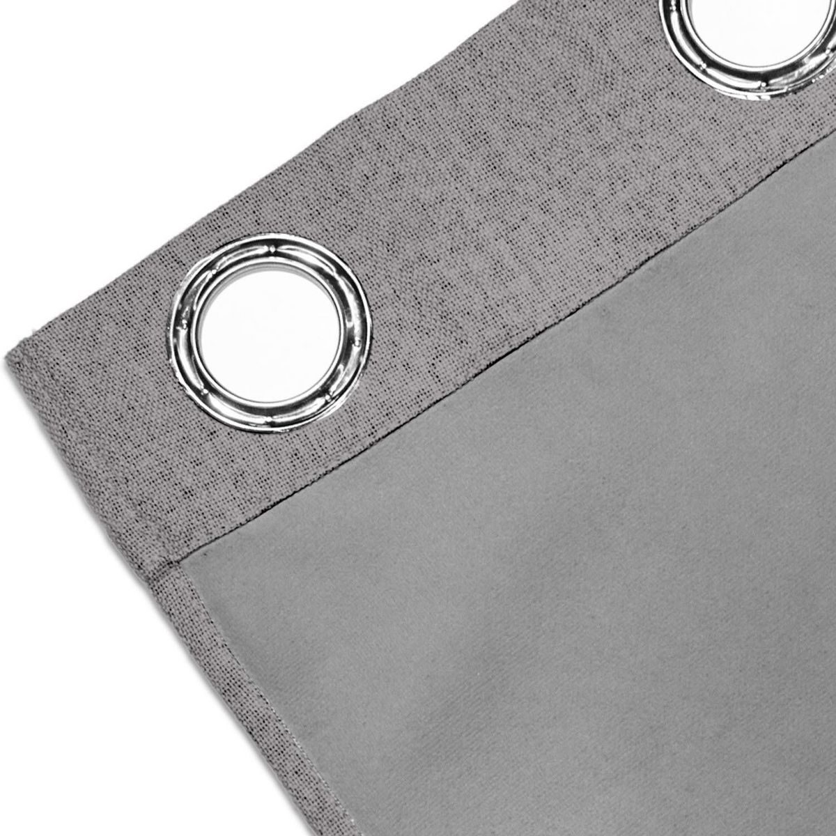 SOLEIL D'OCRE Rideau à oeillets 100% occultant ECLIPSE, par Soleil d'Ocre