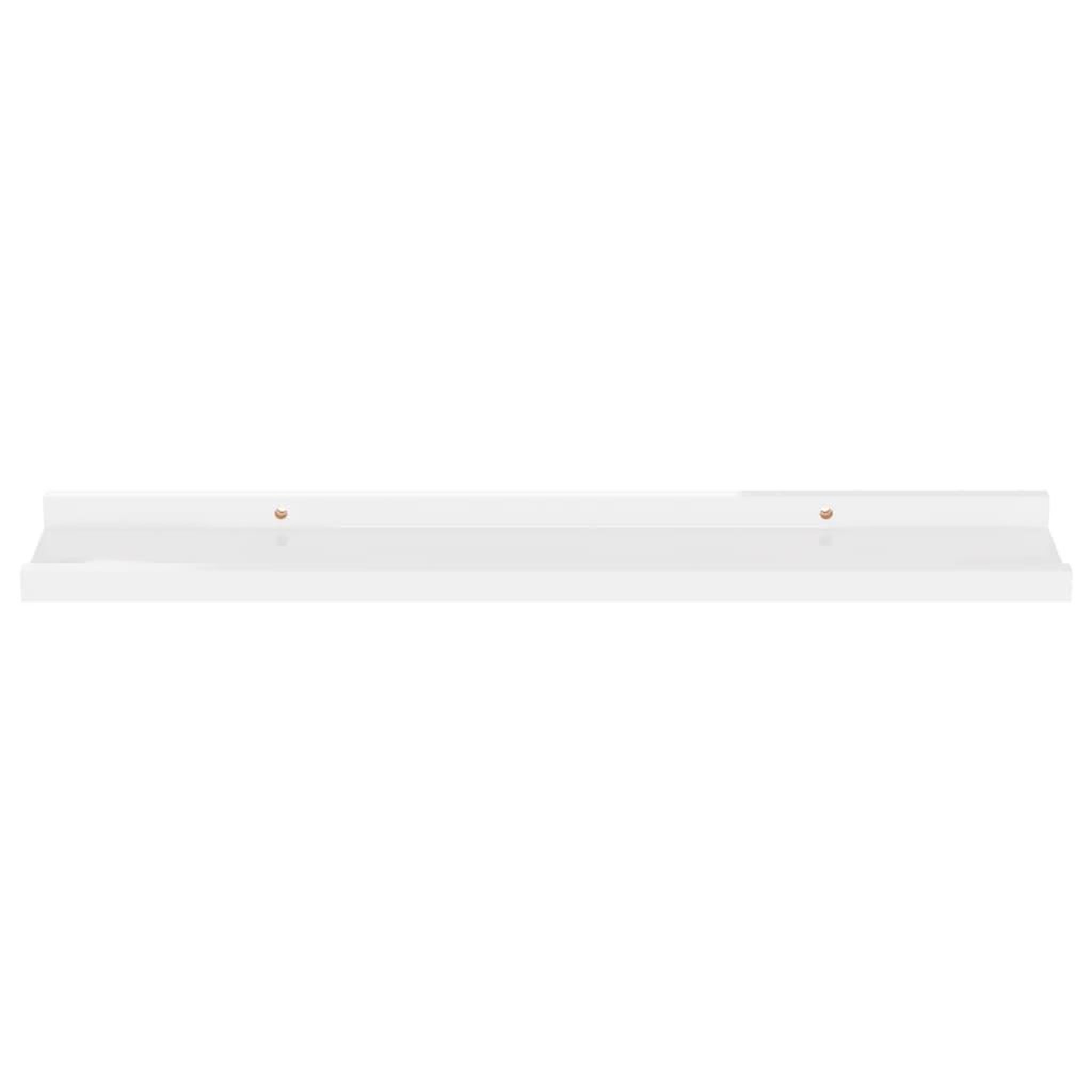 Voir la diapositive 5 : VIDAXL Etageres murales 2 pcs Blanc brillant 60x9x3 cm