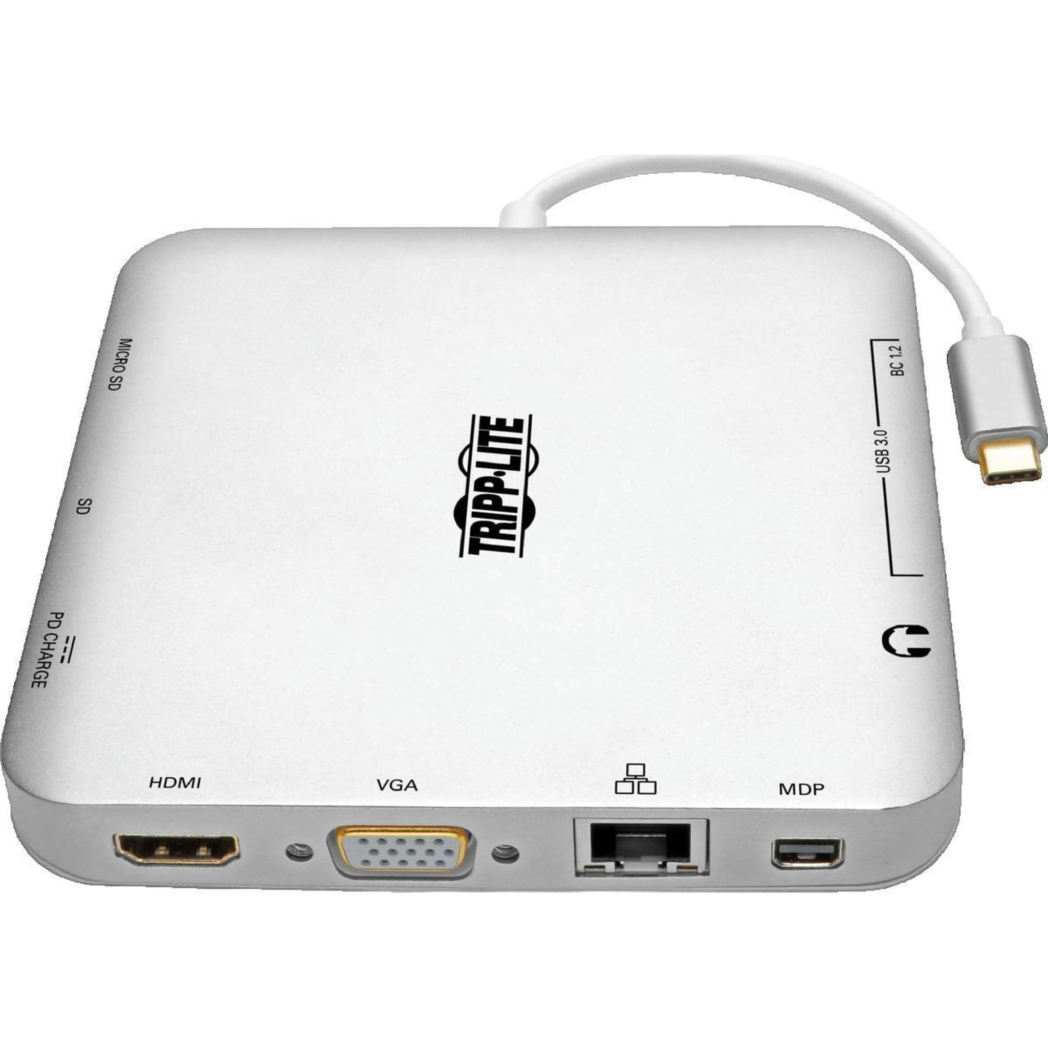 Voir la diapositive 2 : TRIPPLITE Station d'accueil USB-C Tripp Lite U442-DOCK2-S Argent