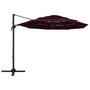 Voir la diapositive 2 : VIDAXL Parasol de jardin a 4 niveaux mat en aluminium rouge bordeaux