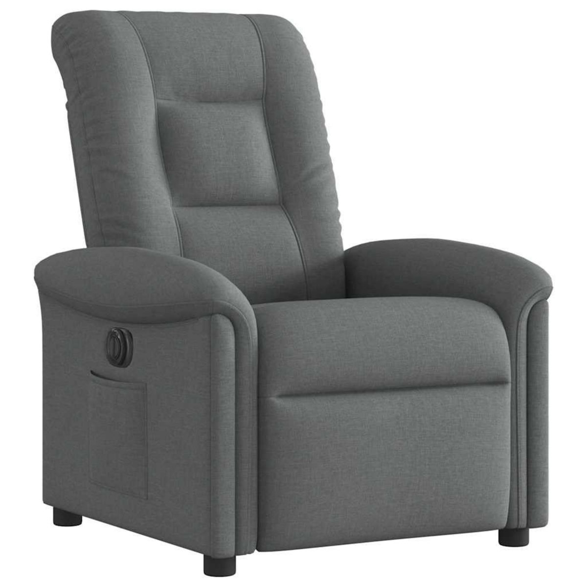 VIDAXL Fauteuil inclinable electrique Gris fonce Tissu