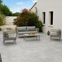 Voir la diapositive 4 : Paris Prix Salon de Jardin 5 Places  Napoli  175cm Gris