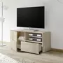 NOUVOMEUBLE Petit meuble TV contemporain couleur chêne SANDREA 3