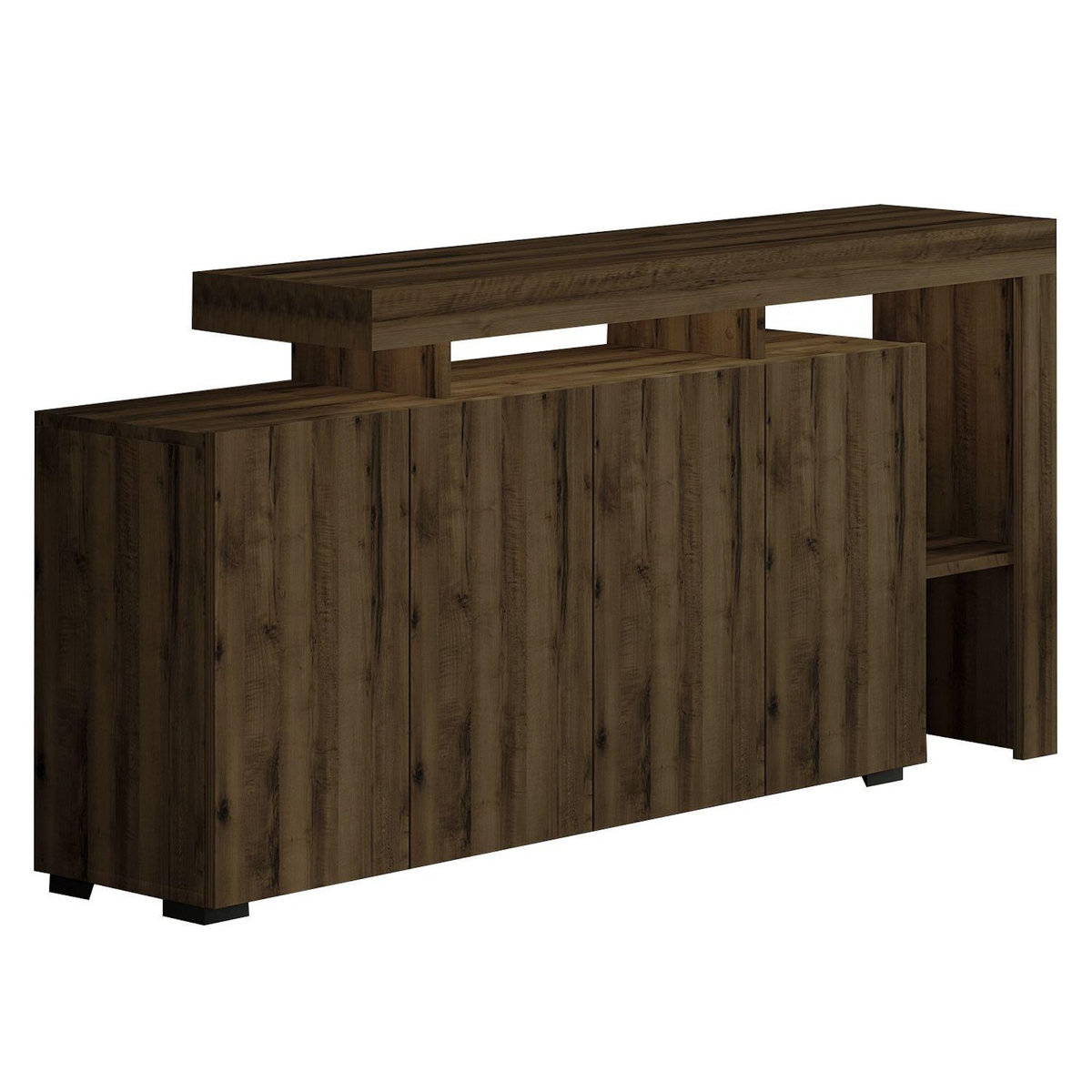 Habitat et Jardin Buffet en bois  Beliz  - 170 x 35 x 80 cm - Noyer Antique