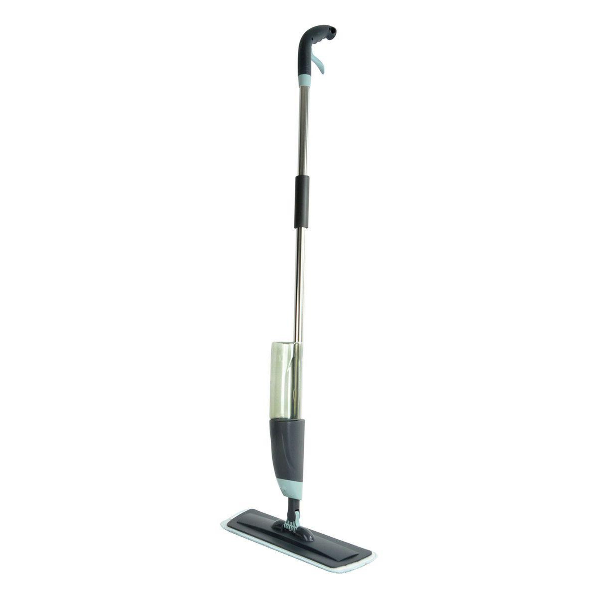 Voir la diapositive 1 : HOMEA Balai mop  vaporisateur  630ml anthracite & bleu givré