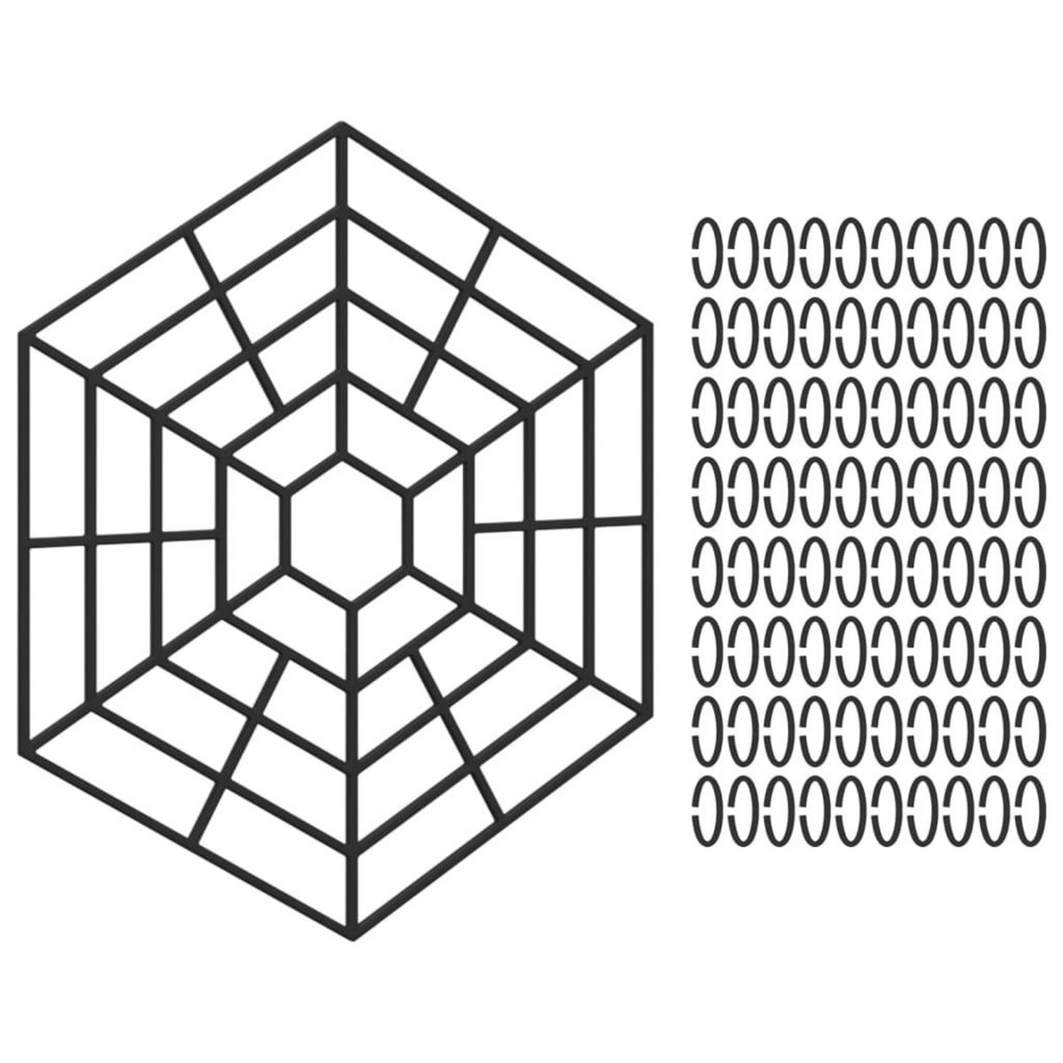 VIDAXL Protection d'etang 40 pcs Noir Polypropylene