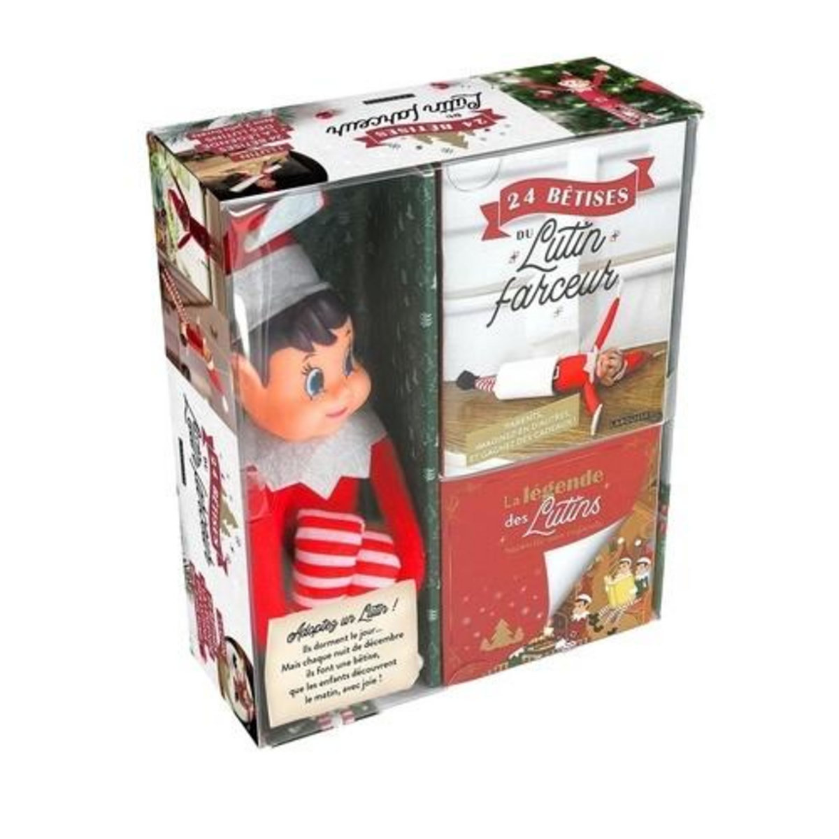 24 BETISES DU LUTIN FARCEUR. AVEC 1 LUTIN FARCEUR, 1 ALBUM A LIRE ET 1 LIVRET POUR METTRE EN SCENE A LA MAISON 24 JOYEUSES FARCES, Gauvin Fanny