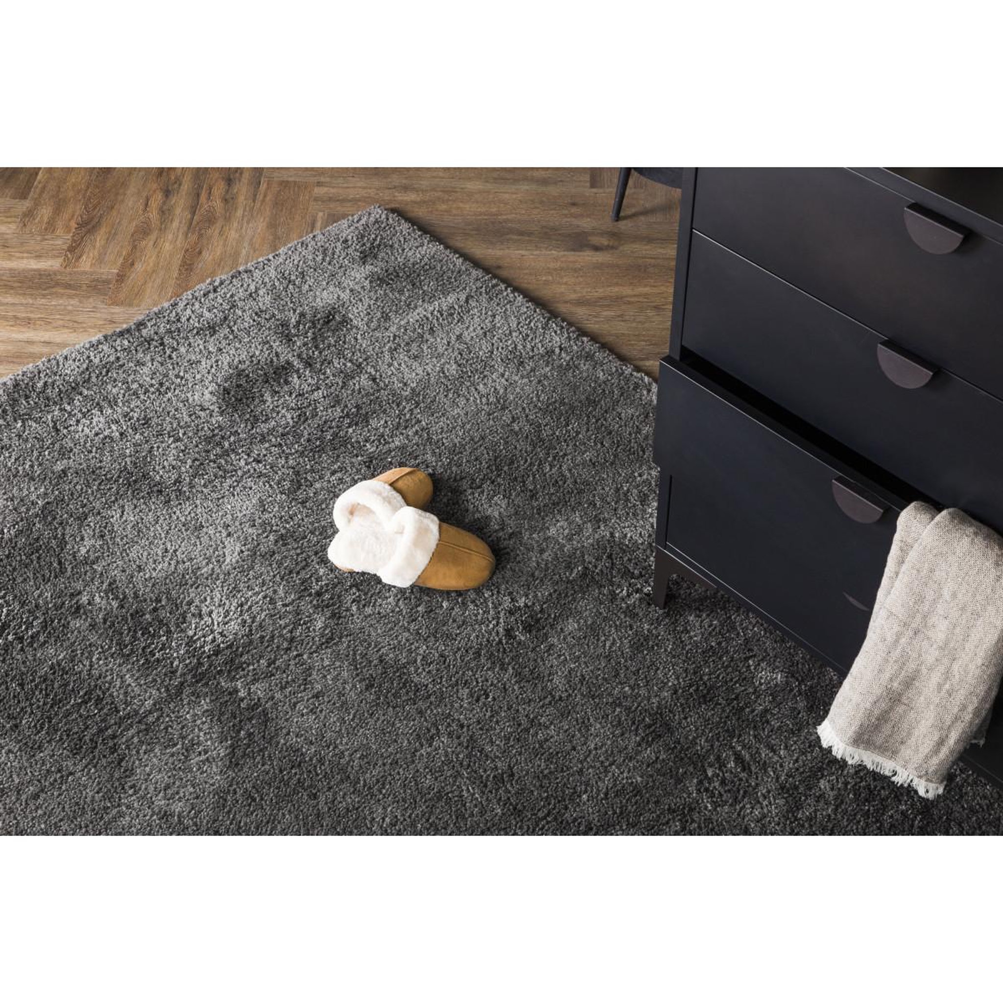 Voir la diapositive 4 : Paris Prix Tapis design  walter  160x230cm gris foncé