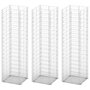 Voir la diapositive 2 : VIDAXL Jeu de panier de gabion 3 pcs Fil galvanise 25x25x100 cm
