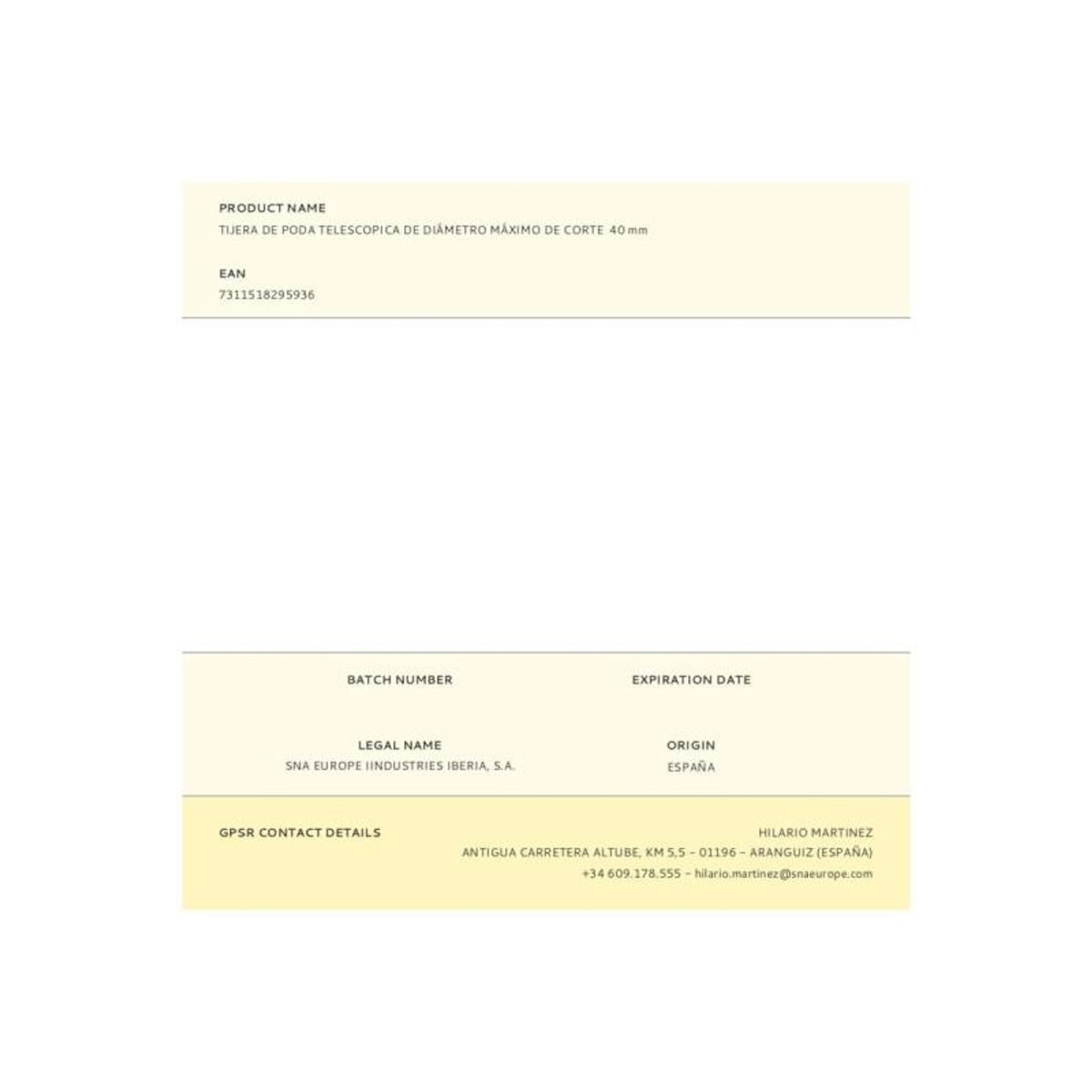 Bahco Sécateur télescopique à deux mains Bahco - Coupe jusqu'à 40 mm - Réf. 70622