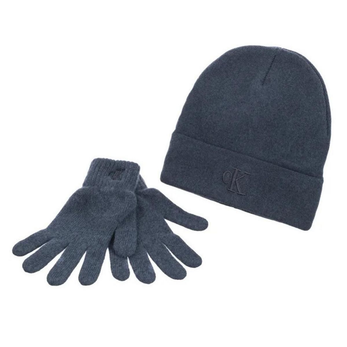 CALVIN KLEIN JEANS Bonnet + Gants Marine Homme Calvin Klein Jeans Gloves