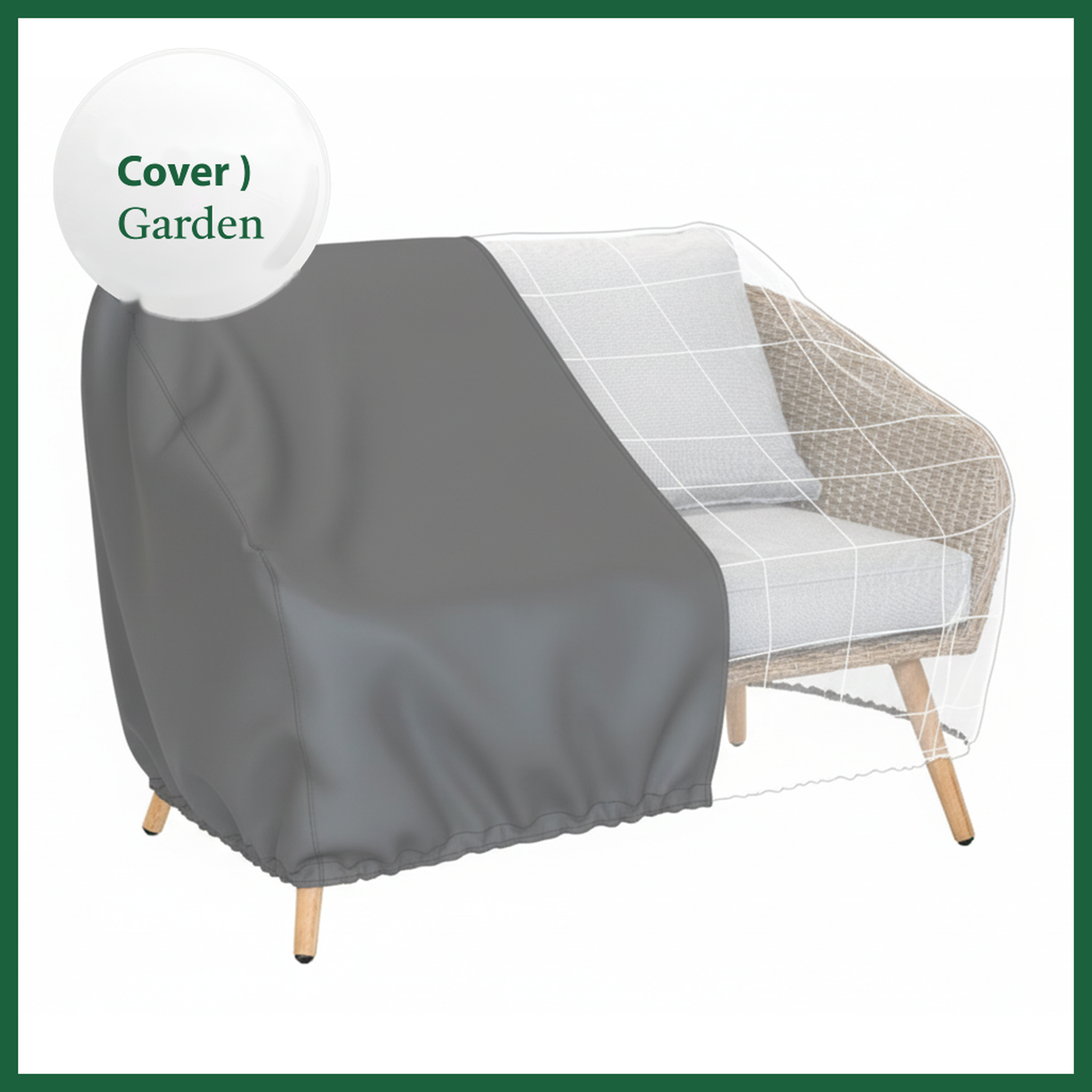 Voir la diapositive 4 : Jardiline Housse CANAPE 3 places - 205 x 85 x 70 - Cover Garden