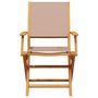 Voir la diapositive 5 : VIDAXL Chaises de jardin lot de 2 taupe bois d'acacia massif et tissu