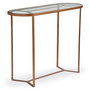 Voir la diapositive 1 : Paris Prix Console en Métal & Verre Design  Firmin  100cm Cuivre