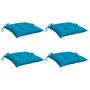Voir la diapositive 3 : VIDAXL Coussins de chaise lot de 4 bleu clair 40x40x7 cm tissu oxford