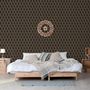 Voir la diapositive 1 : DUTCH WALLCOVERINGS DUTCH WALLCOVERINGS Papier peint Geometric Noir et dore