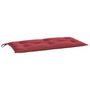 Voir la diapositive 4 : VIDAXL Coussins de banc de jardin lot de 2 rouge bordeaux tissu Oxford
